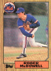 1987 Topps Baseball Cards      185     Roger McDowell